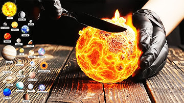 Oddly Satisfying ASMR: Slicing Open Every Planet (Surreal 4K Compilation)