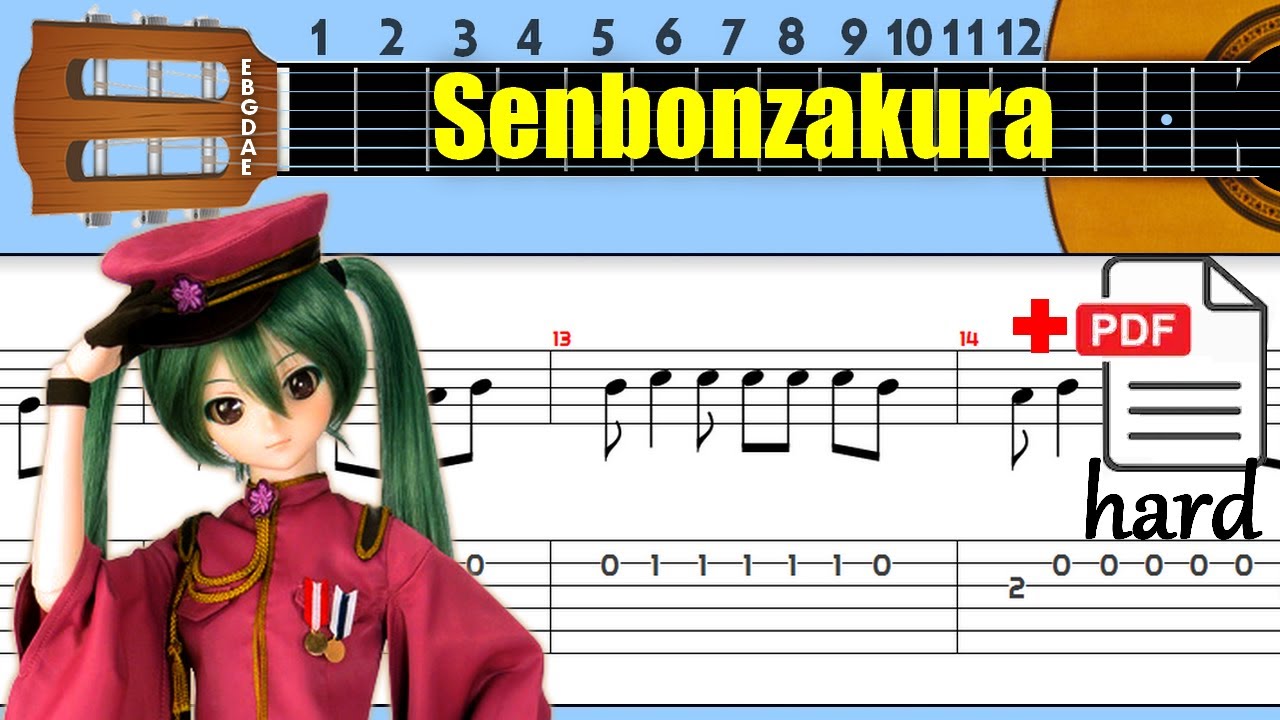 Senbonzakura 千本桜 Guitar Tab - YouTube