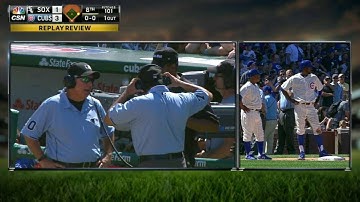 CWS@CHC: Eaton throws out Fowler at third base