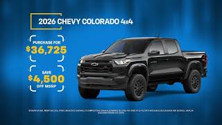 Purchase a new 2026 Chevy Silverado at Emerson Chevrolet and finance it at 0% for 60 months!