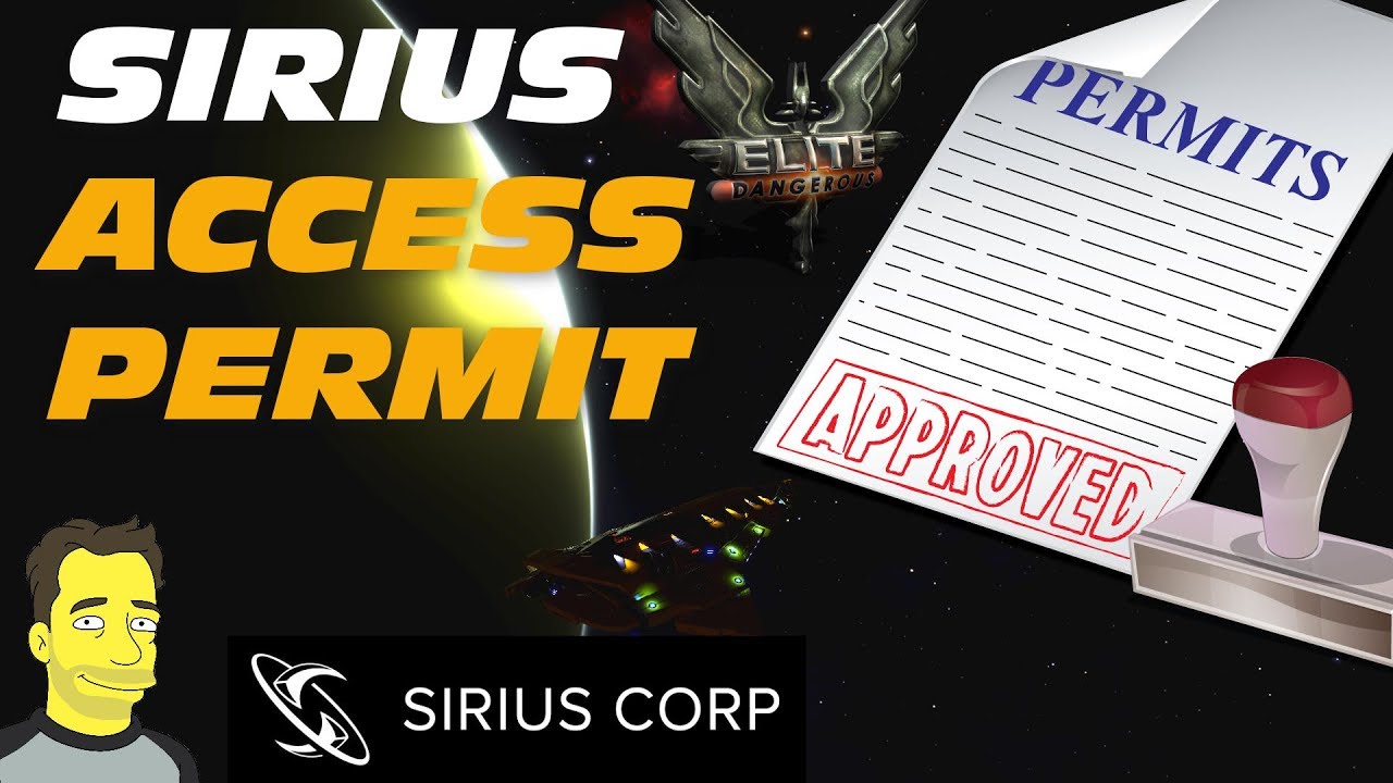 Elite Dangerous Getting The Sirius Permit Youtube
