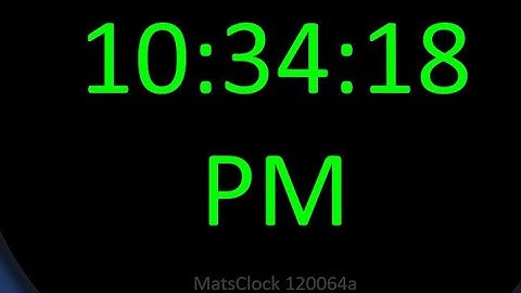 MatsClock 120065A - Free Digital Clock for PowerPoint Presentation Slides