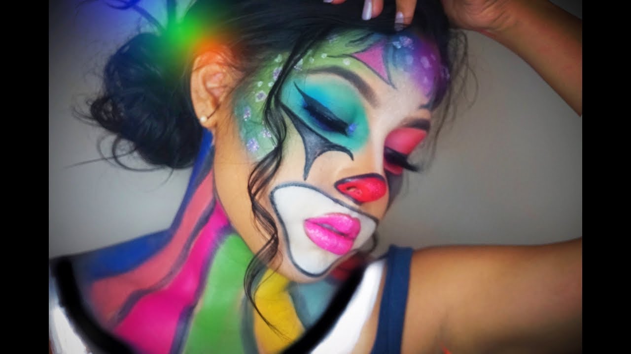 Colorful Clown Makeup Tutorial | NinaMour