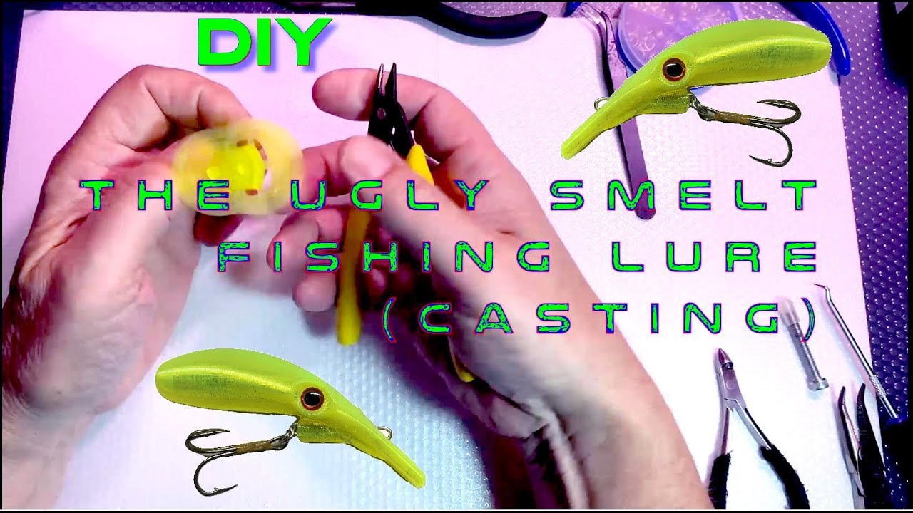3D Printed Fishing Lure for Salmon, Trout, Pike, Muskie, and Bass - "The Ugly Smelt"