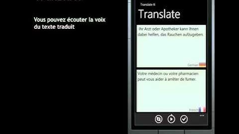 TranslateIt For WP7 - Snap a Pic, OCR, Translate then read it out loud