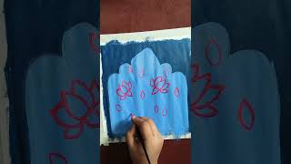 #aesthetic #art #lotusflower ..🌷🧿# sky wall..🩵💫#beautifulcreations