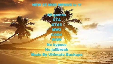 MW2/1.14 Project Intensive No jailbreak modded multi backup 25 Mod Menus!