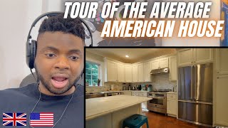 Brit Reacts To TOUR OF AN AVERAGE AMERICAN HOME  someone please sponsor a visa for me I'm moving