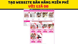 CÁCH TẠO WEBSITE BÁN HÀNG MIỄN PHÍ, KHÔNG MẤT TIỀN |  TUANORI.VN