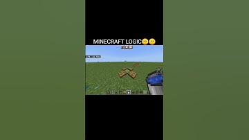 minecraft logic😶😶 #shorts #youtube #gaming #minecraft #shortvideos #logic