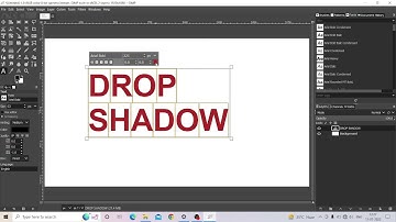 Adding DROP SHADOW to TEXT in GIMP