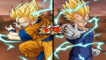 DBZ BT3 Red Potara(Password) Battle SSJ2 Goku VS Majin Vegeta