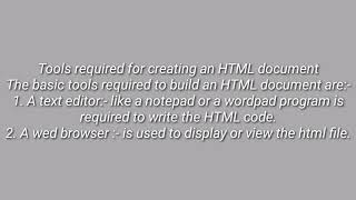 Class-6th / Computer Chapter- 7 ( HTML5 )