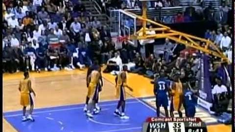 Kobe Bryant Like Michael Jordan Record 42 Pts 1st Half vs Wizards 03 28 03