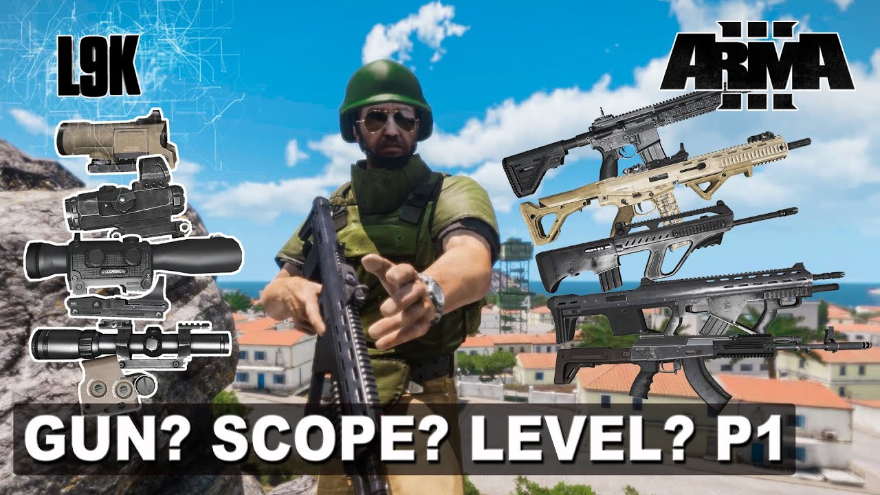 What gun and what scope at what level? Part 1 - Assault Rifles - Arma 3 King  of the Hill V12 