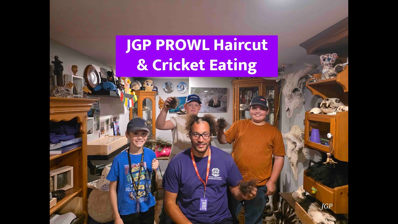 JGP Prowl cut Jason George's Hair for GTHS Charity! | + A Nature Walk & Cricket Snack Adventure 🐾✂️