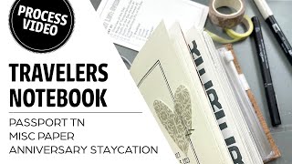 Travelers Notebook | Passport TN | 2023 Anniversary Staycation