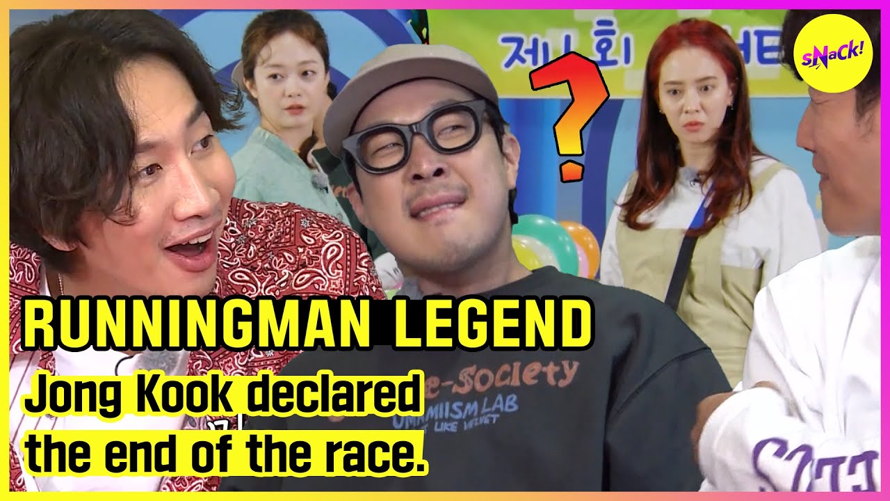 [RUNNINGMAN] Джон Кук объявил об окончании гонки. (ENGSUB)