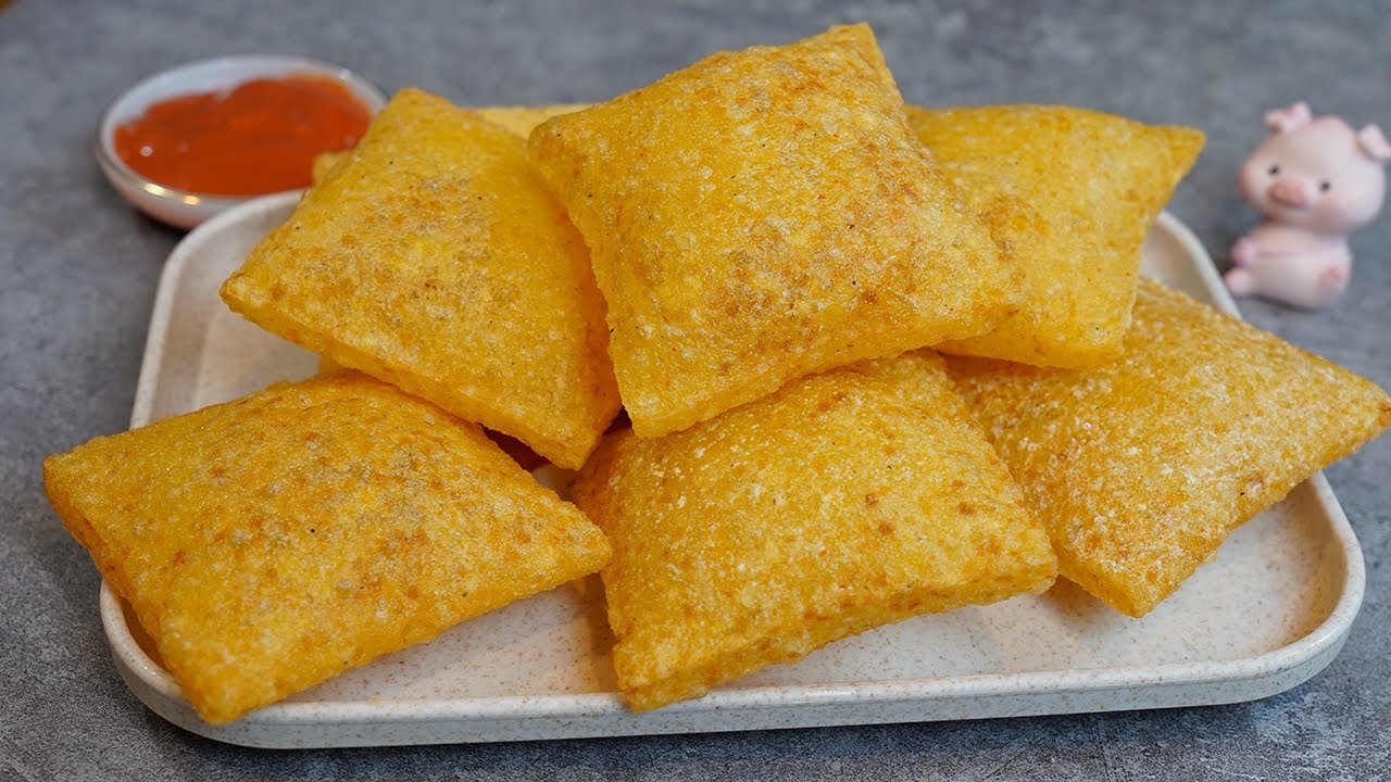 Perfect Bubble Potato Chips 😃! New Recipe ! Super Crispy ! Potato Snack ...