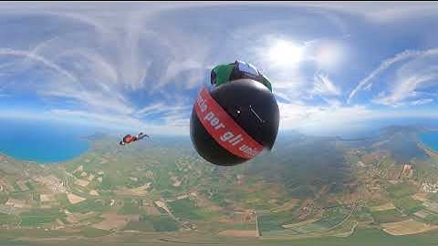 Skydiving Jump - Tracking with Alessio - 232° jump [ALESSIO] [360°]