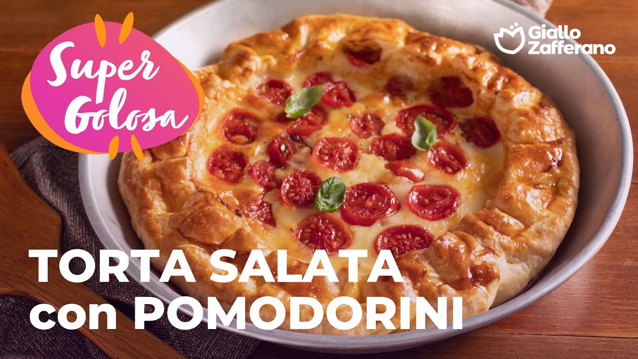 Torta Salata con Pomodorini e Scamorza