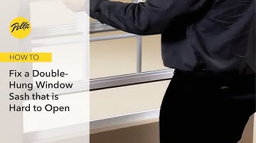Double-Hung Window Sash Hard to Raise or Lower