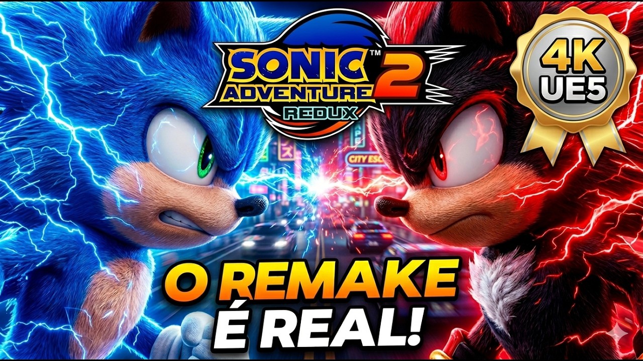 Sonic Adventure 2 Remake na Unreal Engine 5 😱 Gameplay Demo 2 (4K ...