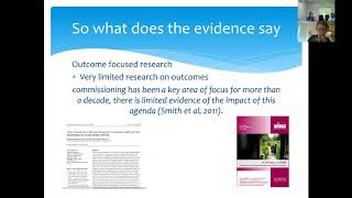 HSRAANZ Webinar - Introduction to Health Services Research (HSR in Commissioning in Primary Care)