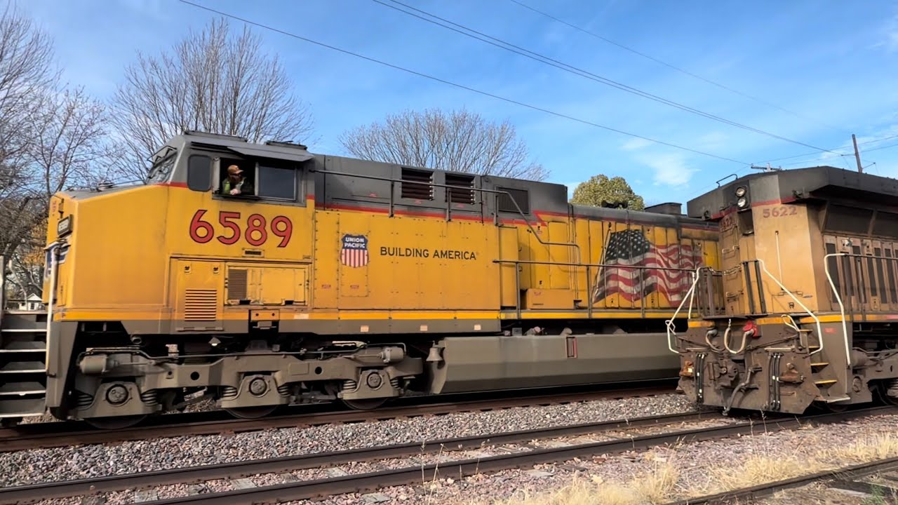 DOUBLE train action with lots of train ASMR!