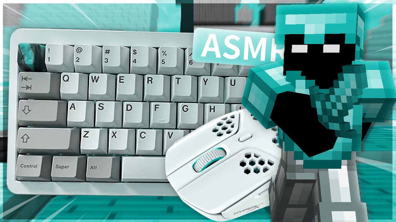 1500FPS Thocky Keyboard and Mouse Clicks ASMR [Hypixel Bedwars]