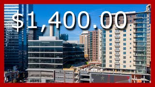 $1400 Downtown Phoenix AZ Luxury High Rise Apartment Tour