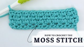 How To Crochet Moss Stitch (For Beginners!)