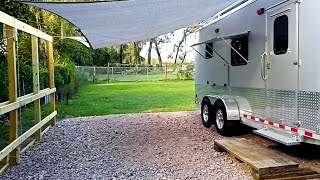 E39 Setting Up Camp At Home Part 1 - Travel Trailer Conversion