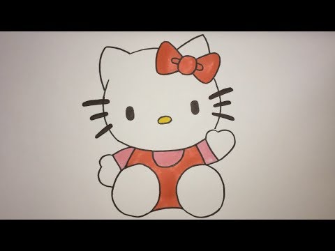 How To Draw Hello Kitty Step By Step Easy - YouTube