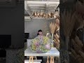 プロポーズに贈るレインボーかすみ草の花束をラッピング #bouquet #flowers #flower #花屋 #花 #プロポーズ #shorts #ラッピング