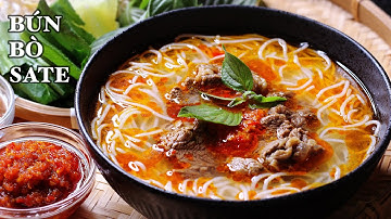 Bún Bò Sa Tế - Đặc Biệt Ớt Sa Tế Siêu Ngon - Mẹo Hay Để Nấu Thịt Bò Nhanh Mềm - Ngọt Không Bị Khô