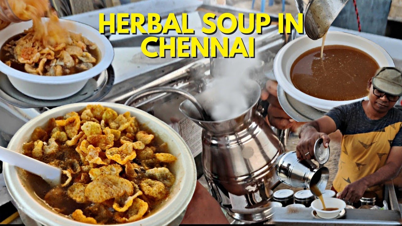 Rarest Herbal Soups In Chennai 🌿🍃🥣 Chennai Marina Beach Must Try Food