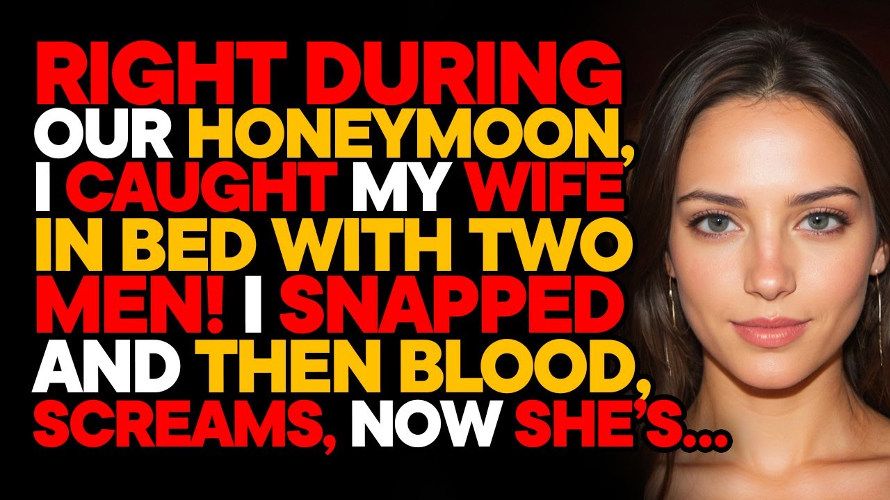 Caught My Wife Cheating on Our Honeymoon When I Saw Her in Bed with Two ...