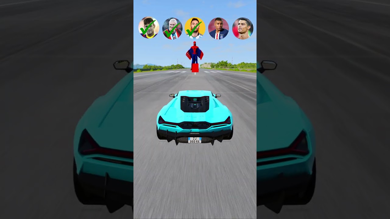 Legends Cars vs Spider-Man  