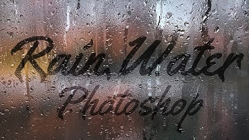 Photoshop tutorial | How to write text in Rainy Window in Adobe Photoshop | Rain Text !