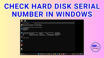 How to Check Hard Disk Serial Number in Windows 11
