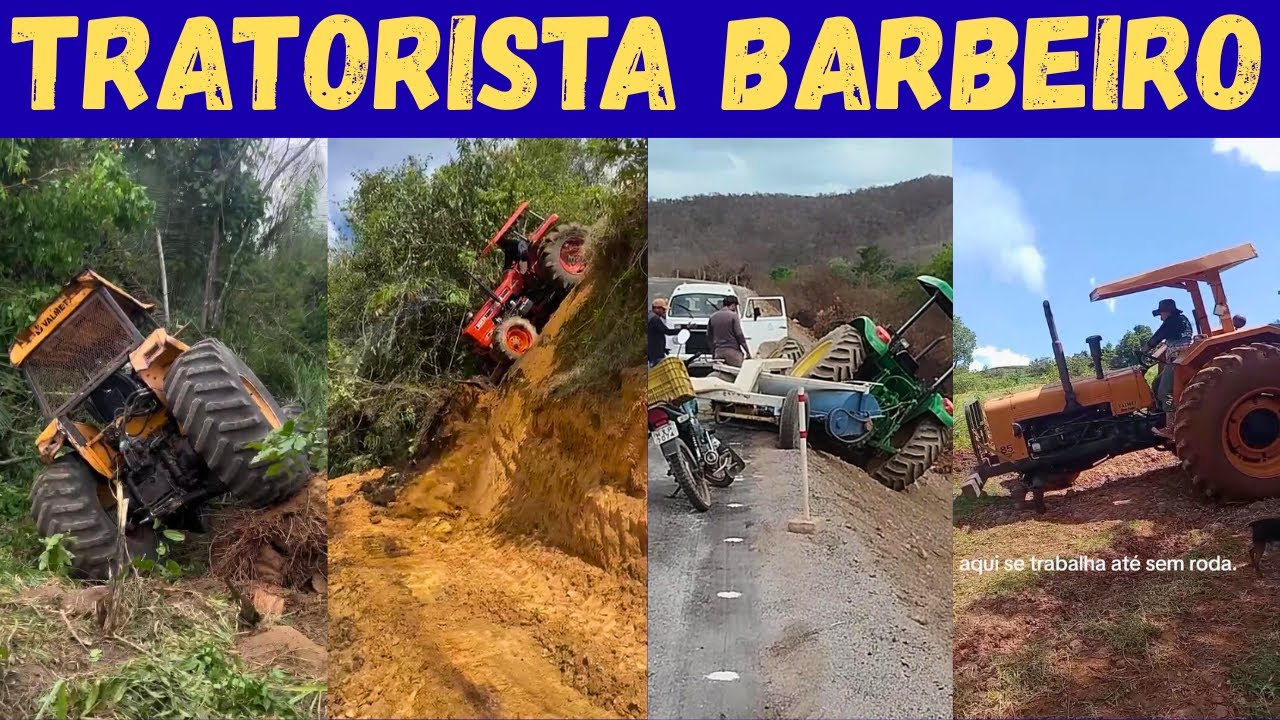 BARBEIRAGEM com TRATORES: os piores operadores da roça!
