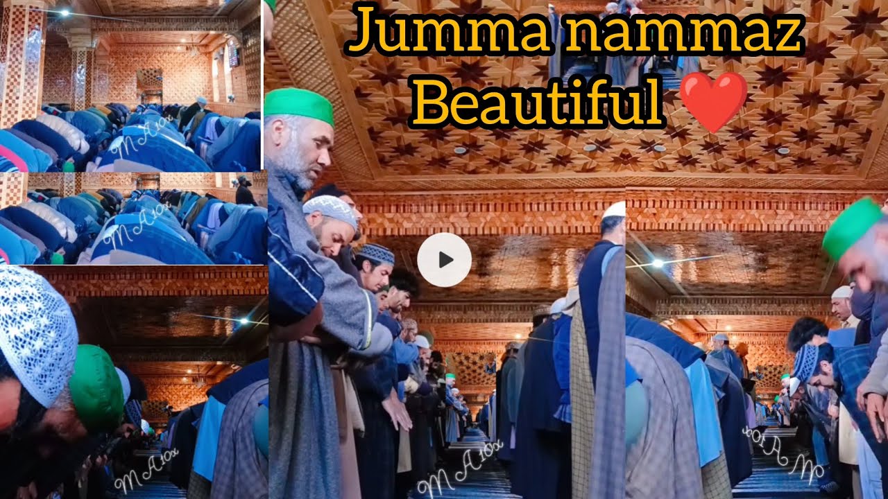 Asalamualaikum 🙏♥️ jumma nammaz. Beautiful Jamia masjid shareef nihama kulgam ♥️