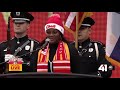 National Anthem performed at Chiefs' Super Bowl rally