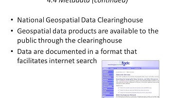 GEOG 1700 Lecture 25 - Metadata