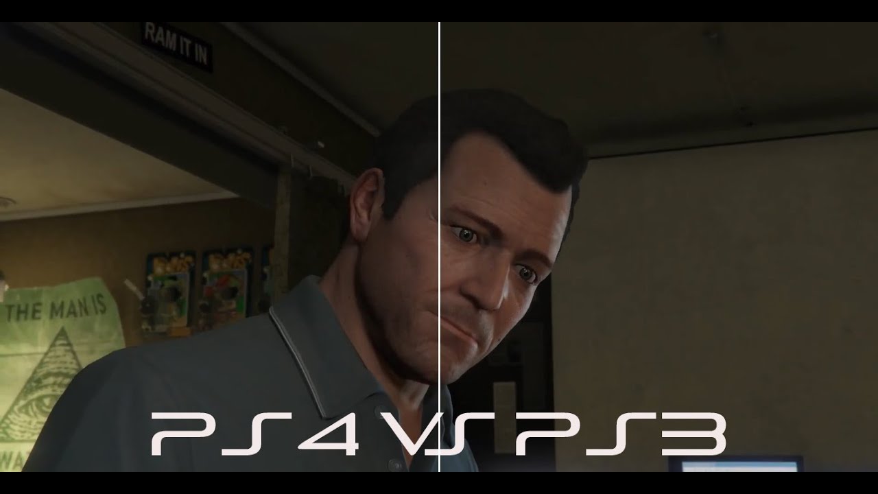 Gta 5 Ps4 Vs Ps3 Gameplay Graphics Comparison Cutscenes Gameplay Youtube