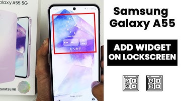 Add Widgets on Lockscreen in Samsung A35/A55 5G | Lock Screen Customization