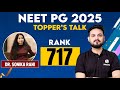 NEET PG 2025 Topper Interview | Dr. Sonika Rani  AIR 717 | With Dr. Sanchit Sir |NEET PG Result 2025