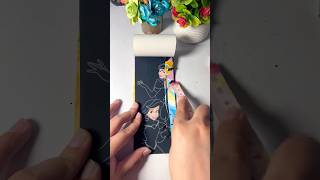 Puzzle scraping painting #animation #disney #scratch #artist #music