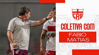 🎙️ COLETIVA PÓS-JOGO - FÁBIO MATIAS | CRB X GOIÁS